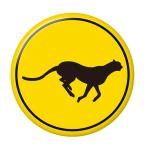 Yahoo! Yahoo!ショッピング(ヤフー ショッピング)標識缶バッジ 【チーター】 ボタンタイプ