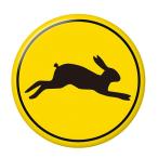 Yahoo! Yahoo!ショッピング(ヤフー ショッピング)標識缶バッジ 【うさぎ】 ストラップタイプ