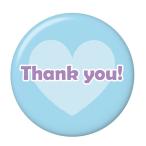 Yahoo! Yahoo!ショッピング(ヤフー ショッピング)サンキュー缶バッジ 【青】 ピンズタイプ