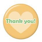 Yahoo! Yahoo!ショッピング(ヤフー ショッピング)サンキュー缶バッジ 【橙】 ピンズタイプ