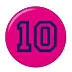 Yahoo! Yahoo!ショッピング(ヤフー ショッピング)背番号缶バッジ 【10】 ピンク フックピンタイプ
