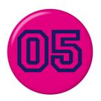 Yahoo! Yahoo!ショッピング(ヤフー ショッピング)背番号缶バッジ 【05】 ピンク チャームタイプ