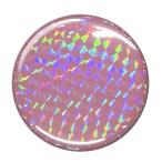 Yahoo! Yahoo!ショッピング(ヤフー ショッピング)無地ホログラム（スクエア）缶バッジ 【薄ピンク】 ミラー（鏡）タイプ