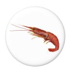 Yahoo! Yahoo!ショッピング(ヤフー ショッピング)海の幸缶バッジ 【エビ】 バッジリールタイプ