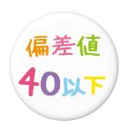 Yahoo! Yahoo!ショッピング(ヤフー ショッピング)学歴缶バッジ 【偏差値40以下・カラー】 ボールチェーンタイプ