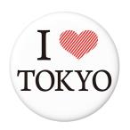 Yahoo! Yahoo!ショッピング(ヤフー ショッピング)アイラブTOKYO缶バッジ 【赤しま】 マグネット（磁石）タイプ