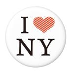 Yahoo! Yahoo!ショッピング(ヤフー ショッピング)アイラブNY缶バッジ 【赤しま】 フックチャームタイプ