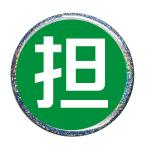 Yahoo! Yahoo!ショッピング(ヤフー ショッピング)担当カラー缶バッジ 【緑（ラメあり）】 フックピンタイプ