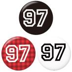 Yahoo! Yahoo!ショッピング(ヤフー ショッピング)背番号缶バッジ 【97】 選べる3色 バッジリールタイプ