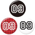 Yahoo! Yahoo!ショッピング(ヤフー ショッピング)背番号缶バッジ 【09】 選べる3色 マグネット（磁石）タイプ
