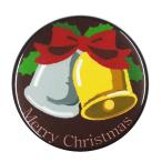 Yahoo! Yahoo!ショッピング(ヤフー ショッピング)クリスマス缶バッジ 【ジングルベル】 ストラップタイプ