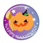 Yahoo! Yahoo!ショッピング(ヤフー ショッピング)ハロウィン缶バッジ 【カボチャお化け】 シングル バッジリールタイプ