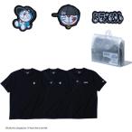 NEW ERA 3-Pack 半袖 パフォーマンス Tシャツ ドラえもん アソートワッペン ブラック