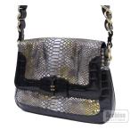 カズヨナカノ KAZUYO NAKANO ショルダーバッグ ブラック 黒 クロコ 型押し レザー 箔 デザイン レディース 婦人 訳あり アウトレット品 KNH882-10 S15207