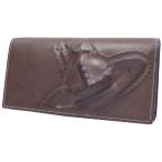 ヴィヴィアンウエストウッド Vivienne Westwood 長財布 焦茶 ブラウン チョコ 3D 立体 オーブ デザイン メンズ 紳士 訳あり VWK321-71 S62793