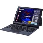 GM-JAPAN ノートパソコン Windows 11 Office搭載 575g 10.1インチ 2in1 タブレット メモリ 4GB/SSD 12