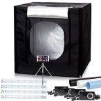 Konseen 撮影ボックス 大型 100x100x100cm 撮影キット 光度調整可能 384個 5500K LEDライト付き プロな 写真撮影 ボ