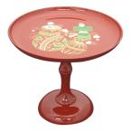 ひな祭用高杯 てまり 朱（大）