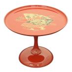 ひな祭用高杯 扇面 朱（小）