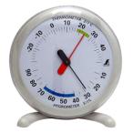 温湿度計Q-1丸型15cmライトグ...