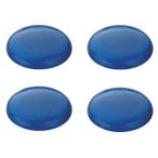 カラーマグネット(4個入) 青 直径40mm ※取寄品 トラスコ TCM-404-B