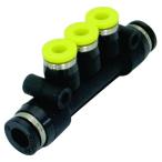 チューブ継手 違径トリプル 4mm 新潟精機 PKG6-4