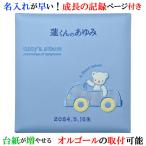 アルバム 名入れ ベビー 名入れアルバム 名前入りアルバム フォトアルバム 出産祝い 刺繍で赤ちゃんの名前入り 台紙が増やせる オルゴール付きも可 127-055 自