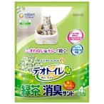 ショッピングデオトイレ （訳アリ）ユニ・チャーム デオトイレ 飛び散らない緑茶成分入り消臭サンド 4L ※袋汚れあり