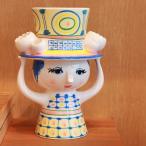 Bjorn Wiinblad ビヨン・ヴィンブラッド Lady with Hat フラワーベース (ブルー) H20.5 cm 日本正規代理店品