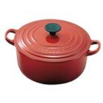 ルクルーゼ(ル・クルーゼ) ココットロンド 2501 22cm チェリーレッド (LE CREUSET)