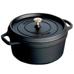 ショッピングストウブ ストウブ（STAUB） ピコ・ココット ラウンド 28cm ブラック 40500-281