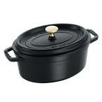 ストウブ（STAUB） ピコ・ココット オーバル 17cm ブラック 40509-482