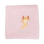 アクアチック 刺繍 ハンカチ ウーパールーパー / ハンドタオル 綿 ギフト タオルハンカチ