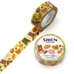 SAIEN... хлеб магазин san 15mm маскировочная лента / симпатичный медведь форель tekamiiso блокнот декоративный элемент 