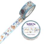 SAIEN Sweet Rabbit 15mm маскировочная лента / симпатичный заяц форель te блокнот декоративный элемент kamiiso
