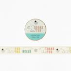 Animal Series белый медведь 15mm маскировочная лента / симпатичный знак ввод форель teGreenFlash