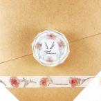  раунд верх мм k Laurel cut flower маскировочная лента 15mm / срезанные цветы цветочный принт Северная Европа форель teROUND TOP сделано в Японии 