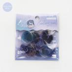 BGM 「ドリーム・夢の空」 クリアシーリングシール 18枚入 / 箔押し PVC素材 スタンプ風 透明 デコ