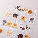 FORON シール大 パピーズ 子犬 / 可愛い 犬シール クリアシート デコシール