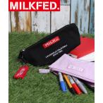 筆箱 ペンケース ミルクフェド MILKFED ペンシルケース EMBROIDERED BAR PENCIL CASE 103211054026 シンプル ブランド おしゃれ かわいい