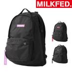 希少 リュック バックパック ミルクフェド MILKFED ブラック 黒 COMFORTABLE BACKPACK BAR 103214053002 大容量 重さ軽減ベルト