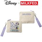 ポーチ クラッチバッグ ミニー ミニーマウス ミルクフェド MILKFED MINNIE POUCH 103221054049 キャンバス かばん レディース ディズニー