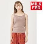 キャミソール ミルクフェド MILKFED CAMISOLE レディース ブランド 夏 黒 紺 ベージュ ノースリーブ ブラック キャミ ブランド 春
