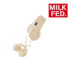希少在庫 イヤーマフ ミルクフェド 耳あて レディース MILKFED HEART KNIT EARMUFFS 103233054002 ブランド イヤーマフラー 黒