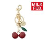 キーホルダー ミルクフェド キーリング MILKFED GLITTER CHERRY KEYCHAIN チェリー さくらんぼ 赤 ブランド