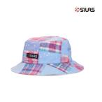 帽子 ハット SILAS サイラス SPLASH PATCHWORK HAT 110232051003 メンズ レディース ピンク 青 ライトブルー