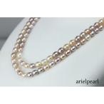 Yahoo! Yahoo!ショッピング(ヤフー ショッピング)真珠 パール ネックレス 淡水真珠 ロング パール ネックレス 淡水パール マルチカラー 80cm デザイン 10222-15047