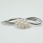 真珠 パール ブローチ あこや真珠 パール ブローチ 6.5mm-7mm 13pcs デザイン シルバー アコヤ本真珠 卒業式 入学式 フォーマル 12858