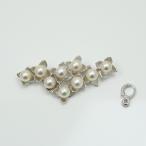 Yahoo! Yahoo!ショッピング(ヤフー ショッピング)真珠 パール ブローチ  アコヤ真珠 7mm-7.5mm ホワイトカラー 9pcs シルバー パール真珠 ペンダント ２ウエイ 伊勢志摩 13395