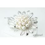 真珠パールブローチ